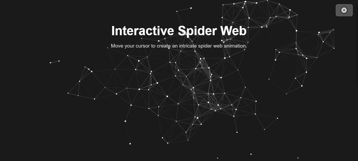 Vista previa de la plantilla: Telaraña Interactiva